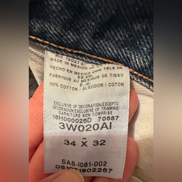 Wrangler Riggs workwear Men's Relaxed Fit Denim Jeans with Brown Accent - Picture 3 of 12